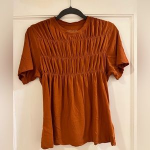 Everlane Burnt Orange Smock Tee